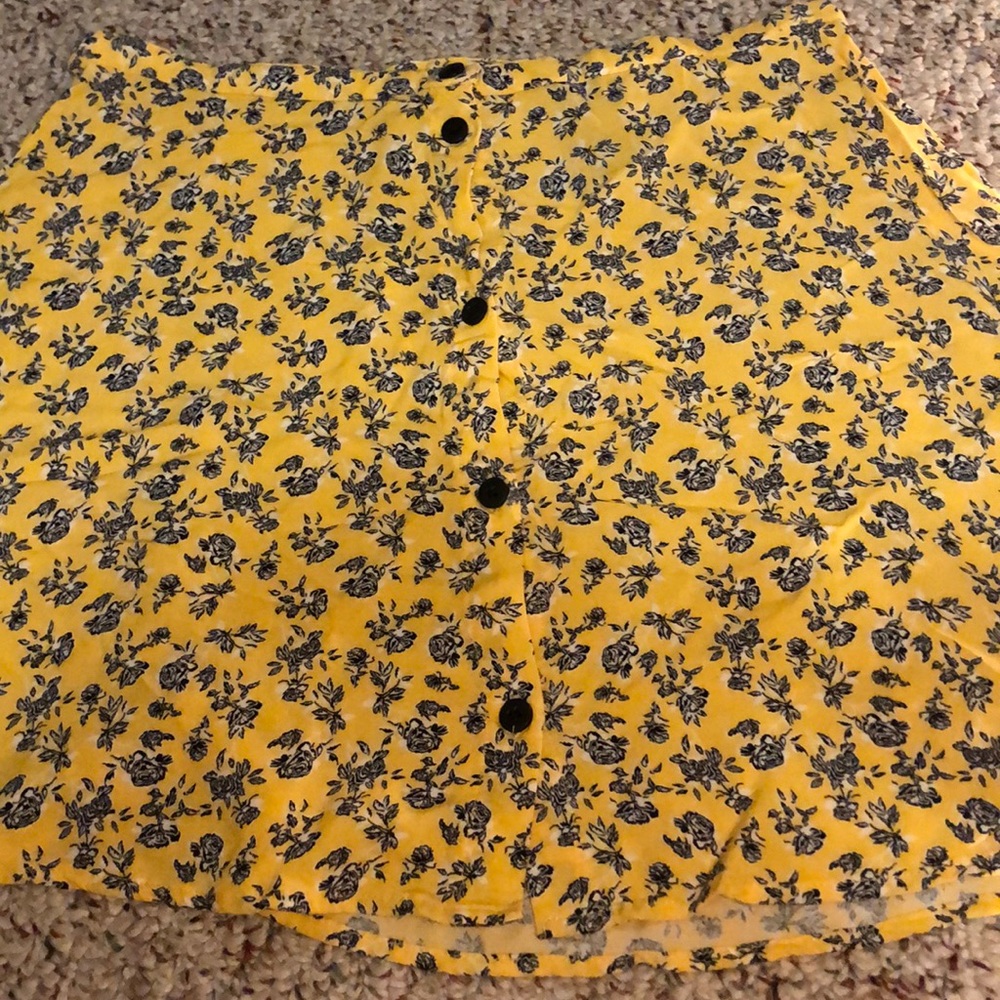 flower patterned skirt
